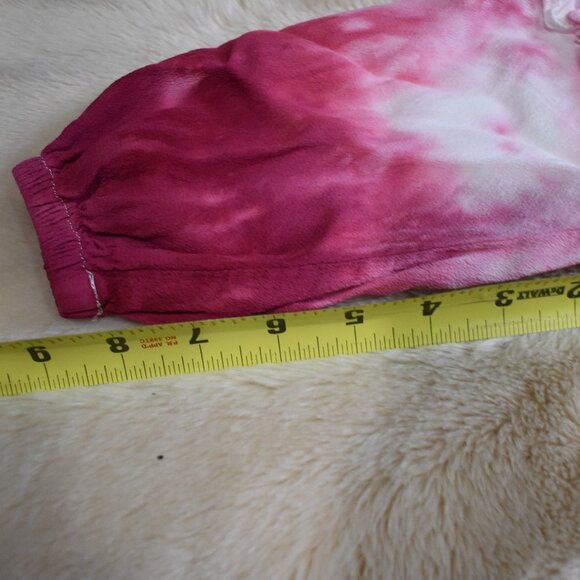 Girls Pink  Long Sleeve Dress Size Small Tie dyed Lightweight Stretch - Picture 3 of 7